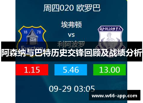 阿森纳与巴特历史交锋回顾及战绩分析 阿森纳与巴特历史交锋回顾及战绩分析